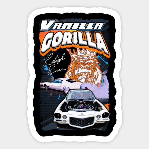 Vanilla Gorilla Sticker by BigOrangeShirtShop